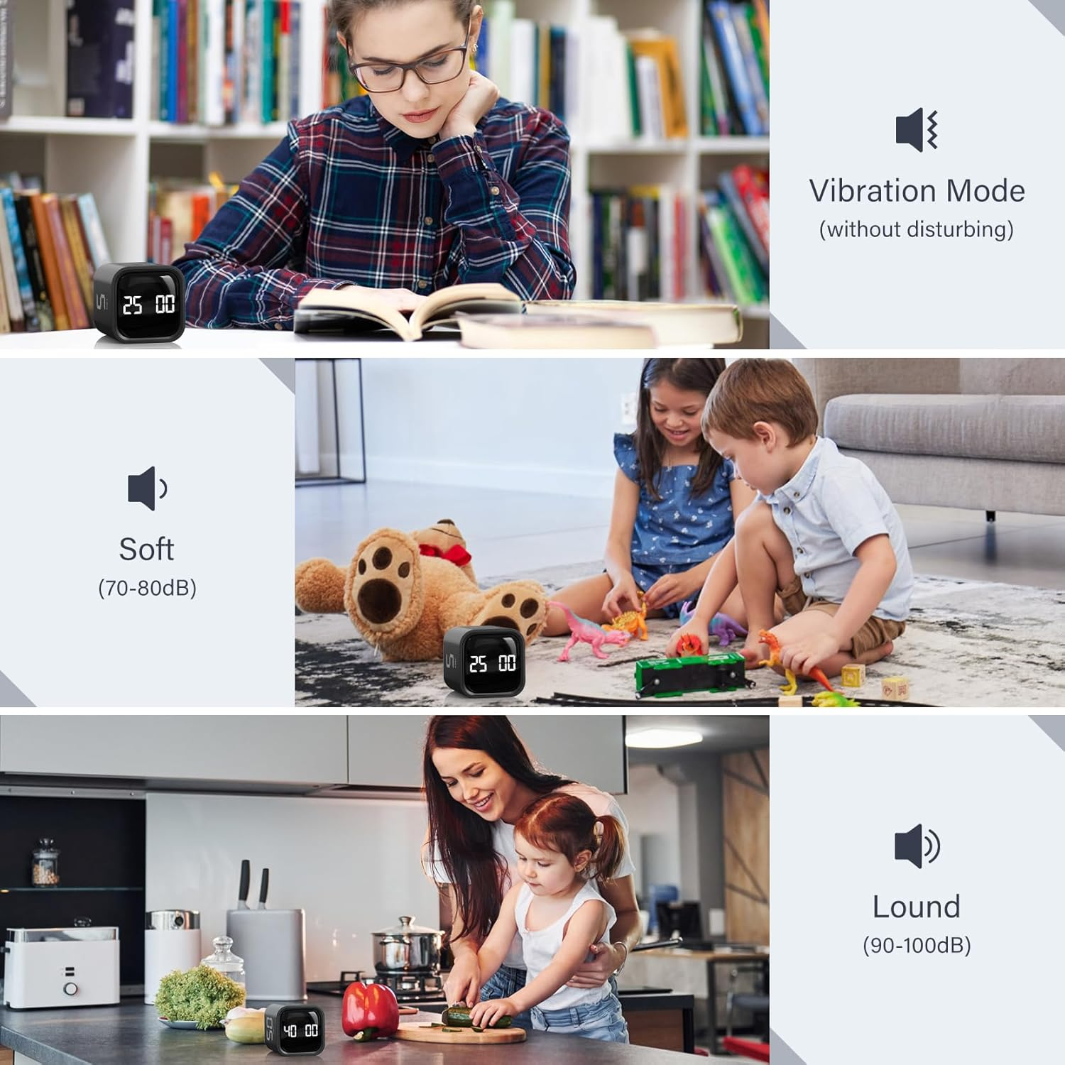 Rotating Pomodoro Cube Timers
