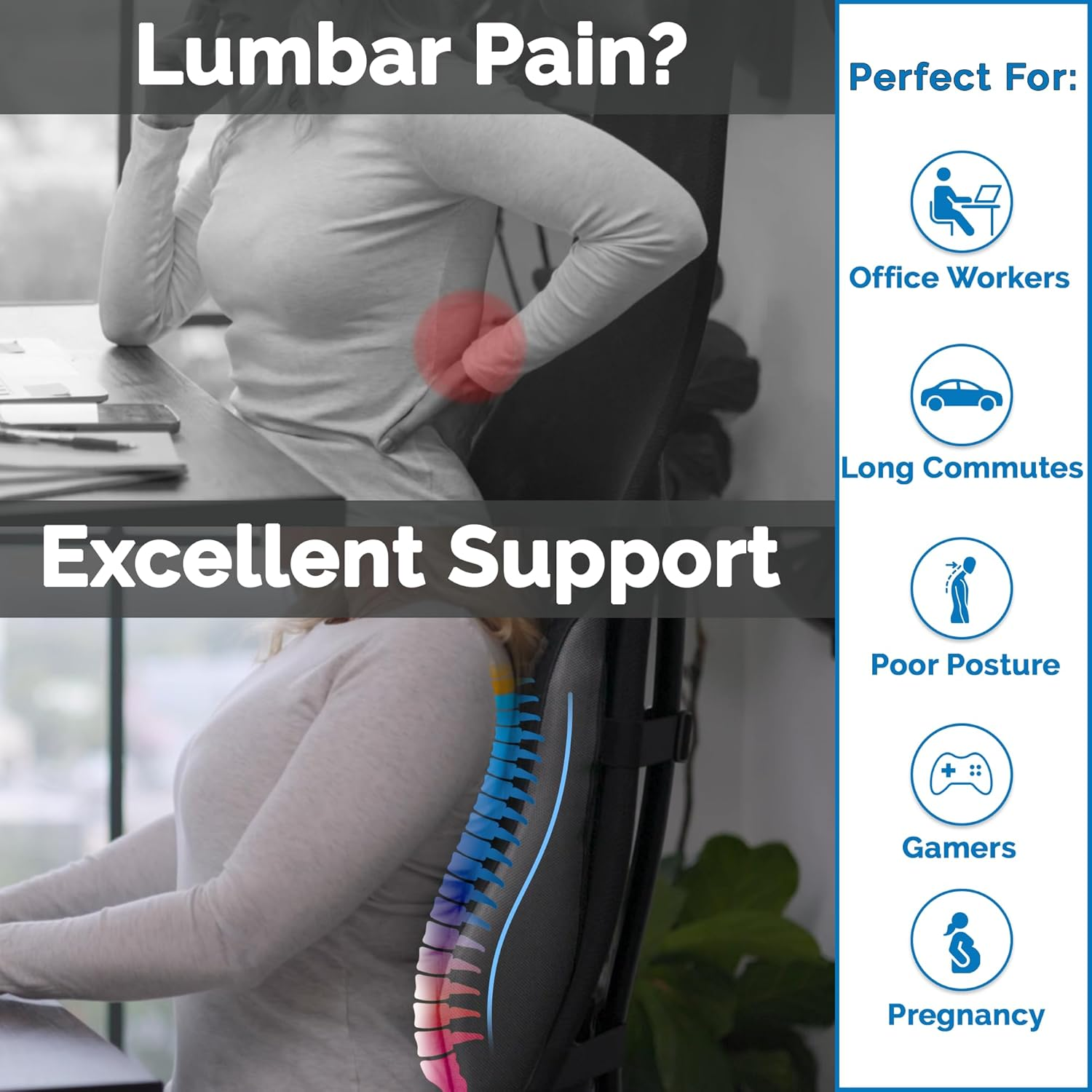 ComfiLife Lumbar Support Pillow