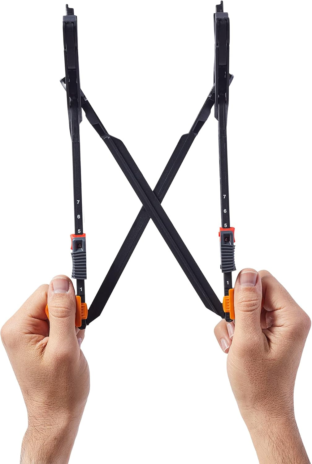 Roost V3 - Ultra Portable and Adjustable Laptop Stand - Eye‑Level Anywhere - 6.5 to 12.5 inch Screen Lift - Patented Rigid Folding Structure and Self-Adjustings Laptop Grips (for 12" to 18" laptops)