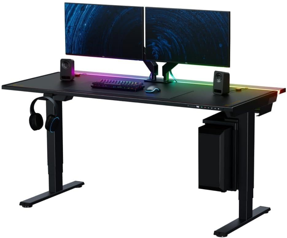 Secretlab Magnus Pro XL with Stealth MAGPAD Desk Mat | Ergonomic Electric Standing Desk with Magnetic Cable Management